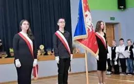 Uczniowie Pocztu Sztandarowego Szkoły