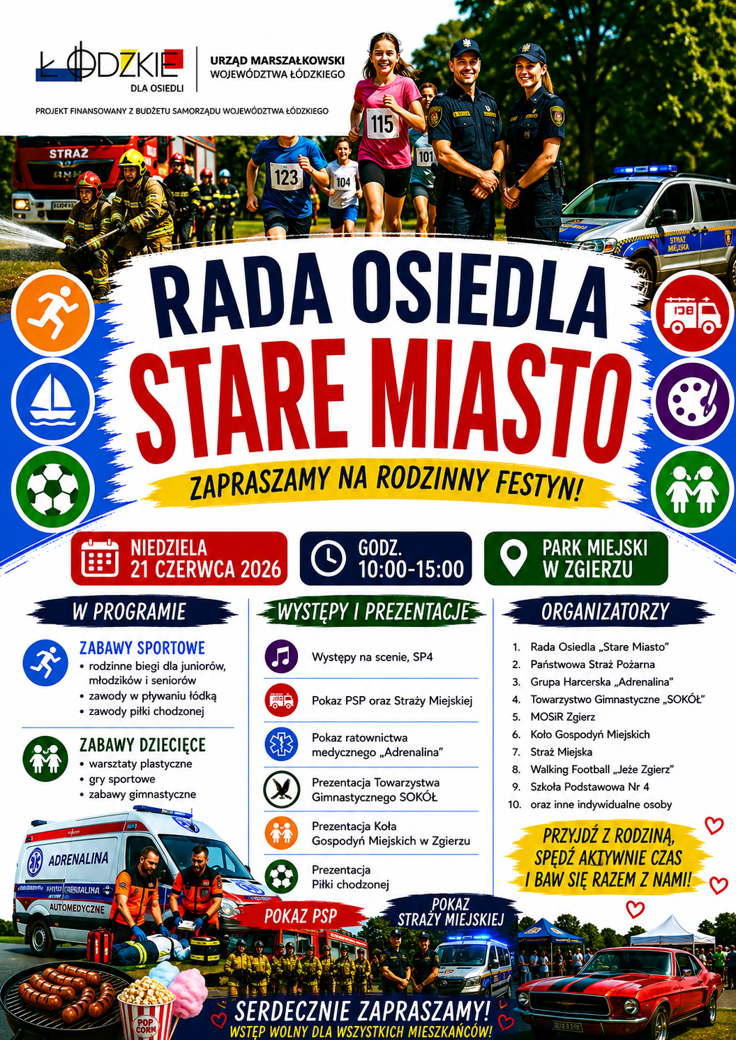 Plakat festynu