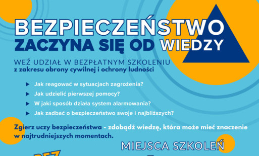 Szkolenie z zakresu Ochrony Ludności i Obrony Cywilnej dla mieszkańców miasta Zgierza. 
