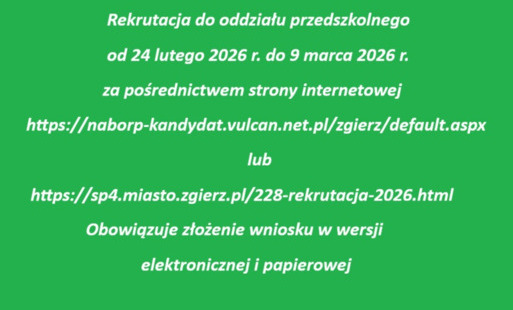 Rekrutacja do przedszkola