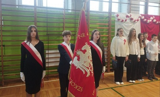 Poczet sztandarowy szkoły